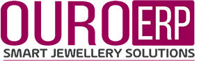 OURO ERP logo with the slogan 'Smart Jewellery Solutions'.