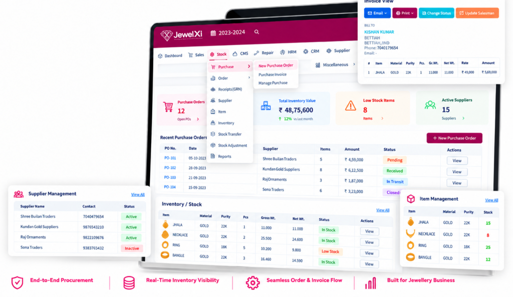 - - Interactive jewelry dashboard